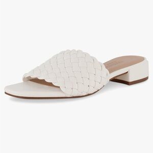 Rachel Zoe Nerida Woven White Nule Sandals